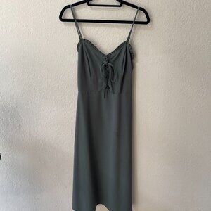 love, Fire, size M, army green maxi dress